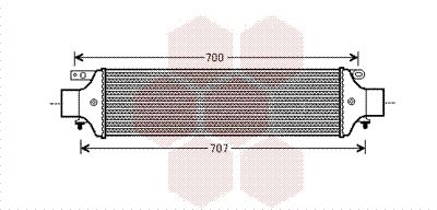 VAN WEZEL Kompressoriõhu radiaator 17004364